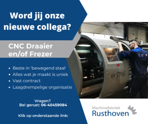 CNC Draaier En Of Frezer Machinefabriek Rusthoven